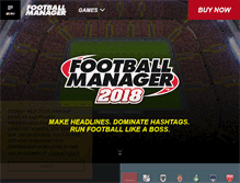 Tablet Screenshot of footballmanager.com